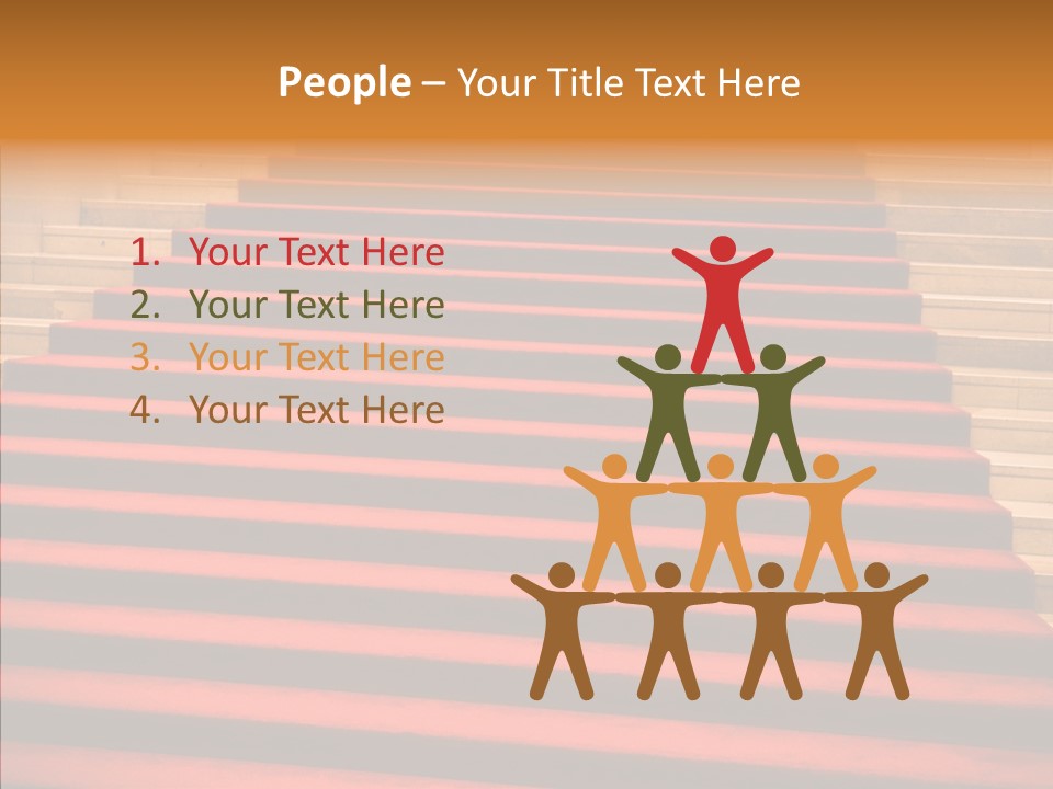 Red Splendid Entrance PowerPoint Template