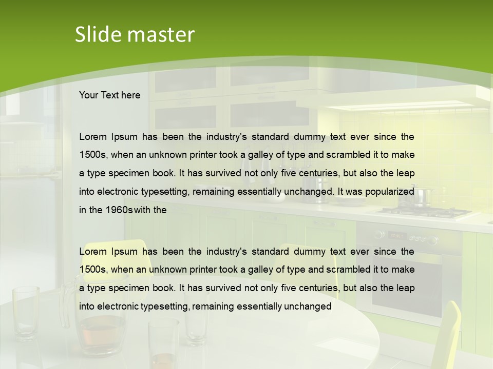 Living Domestic Pop Art PowerPoint Template