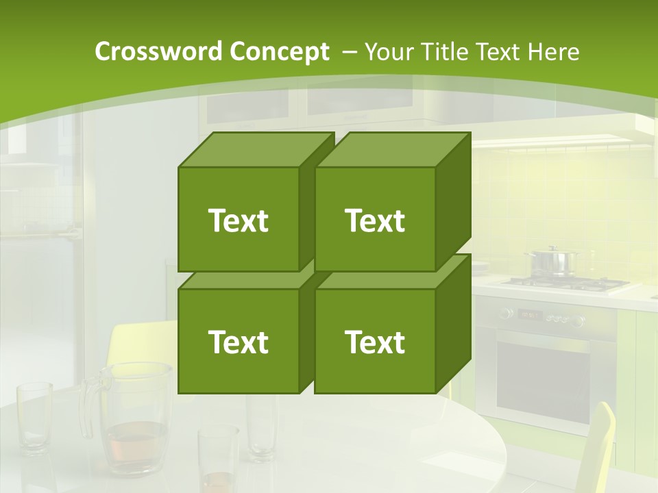 Living Domestic Pop Art PowerPoint Template