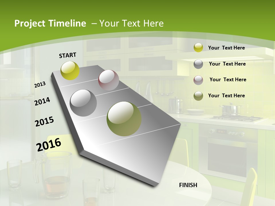 Living Domestic Pop Art PowerPoint Template