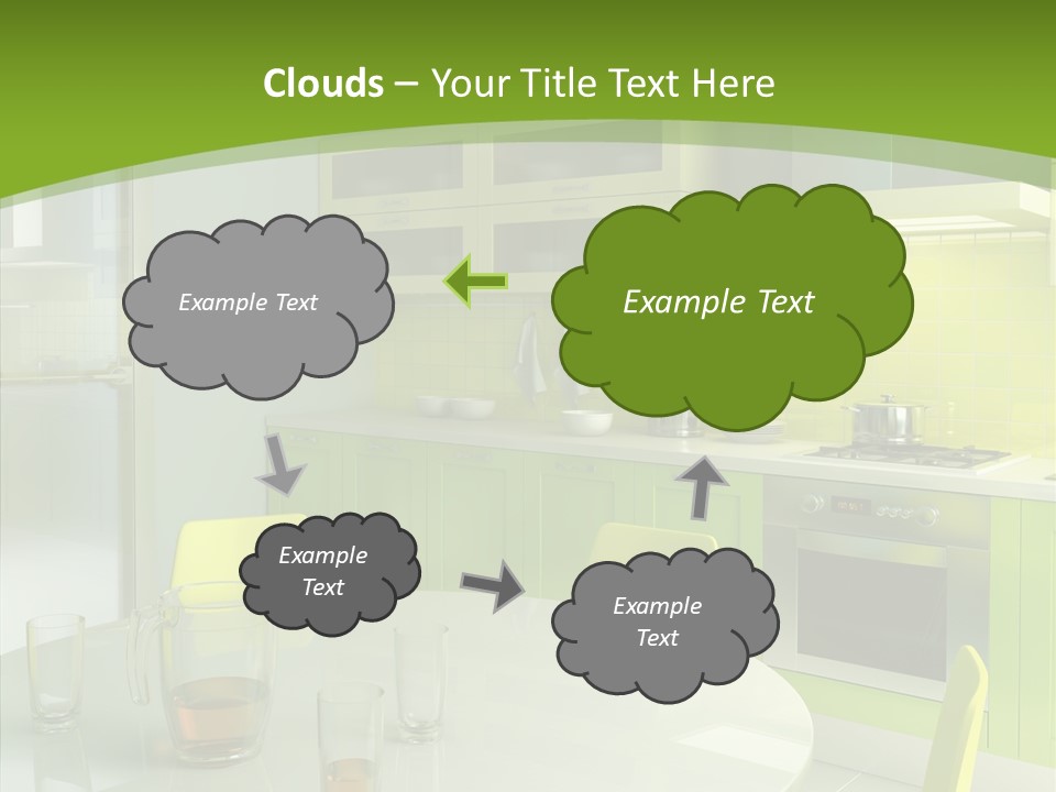 Living Domestic Pop Art PowerPoint Template