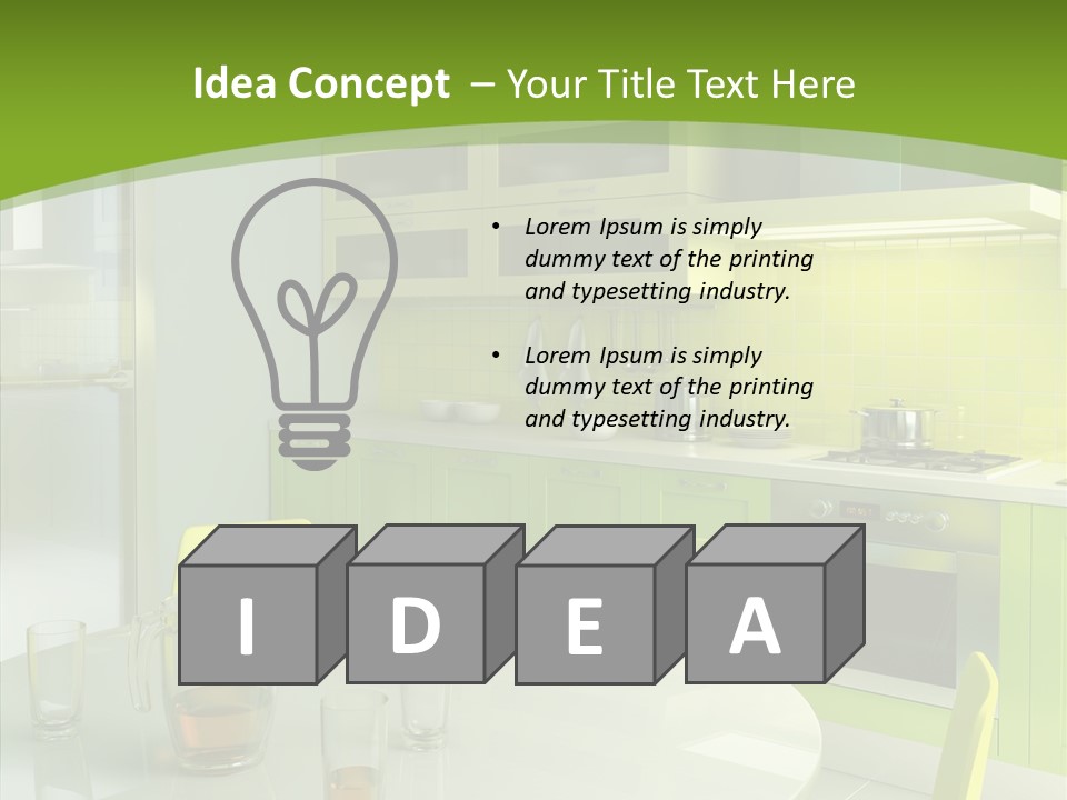 Living Domestic Pop Art PowerPoint Template