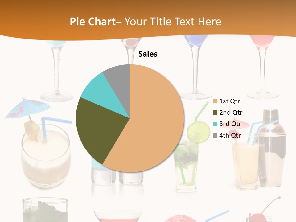 Liquor Martini Decoration PowerPoint Template