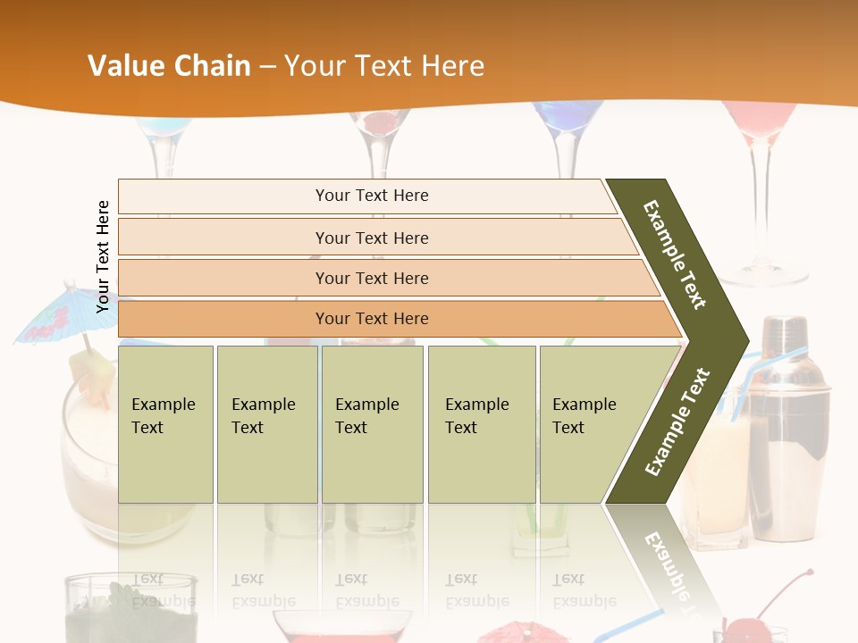 Liquor Martini Decoration PowerPoint Template