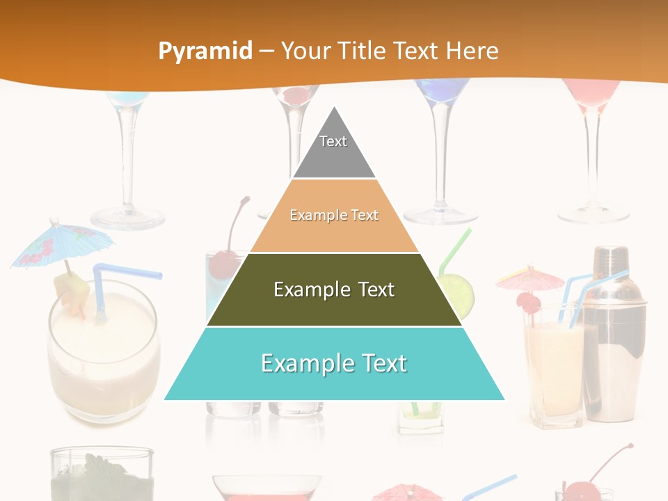 Liquor Martini Decoration PowerPoint Template