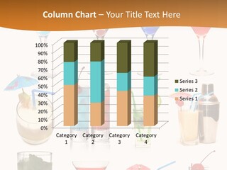 Liquor Martini Decoration PowerPoint Template