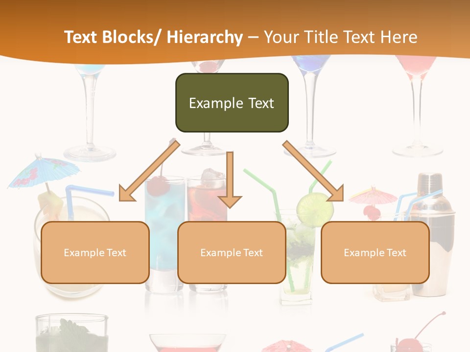 Liquor Martini Decoration PowerPoint Template