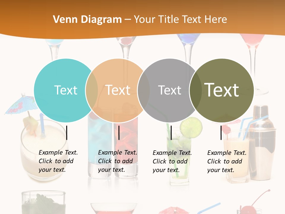 Liquor Martini Decoration PowerPoint Template