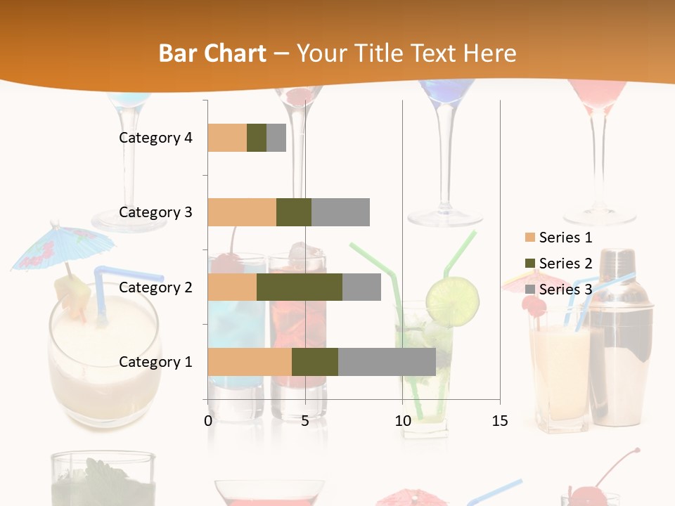 Liquor Martini Decoration PowerPoint Template