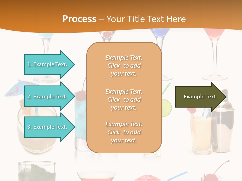 Liquor Martini Decoration PowerPoint Template