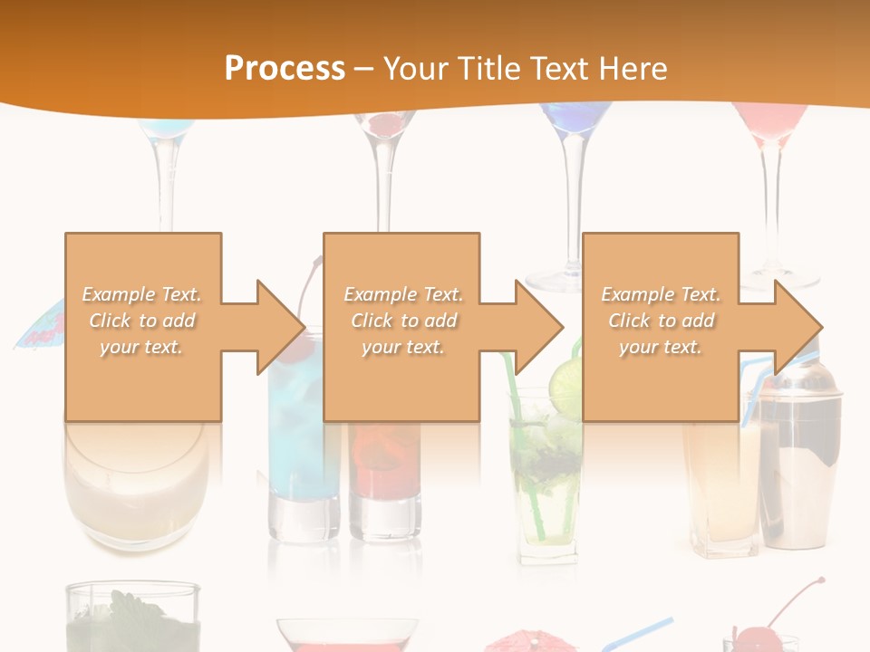 Liquor Martini Decoration PowerPoint Template