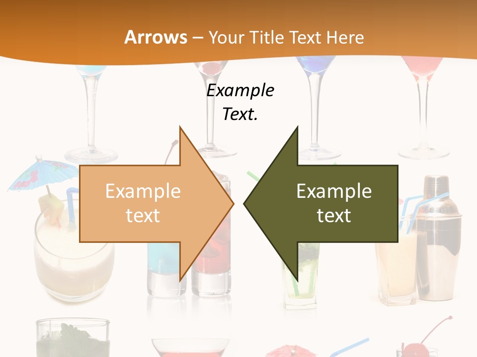 Liquor Martini Decoration PowerPoint Template