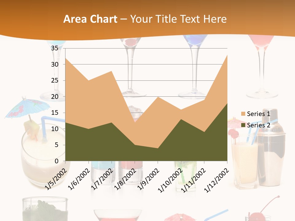 Liquor Martini Decoration PowerPoint Template