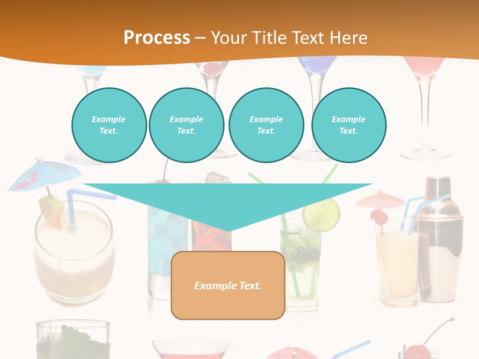 Liquor Martini Decoration PowerPoint Template