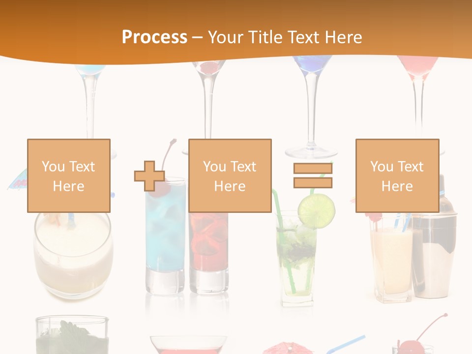 Liquor Martini Decoration PowerPoint Template
