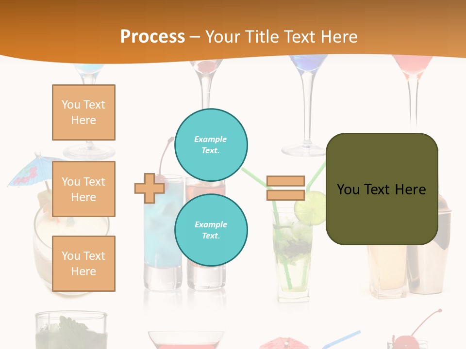 Liquor Martini Decoration PowerPoint Template