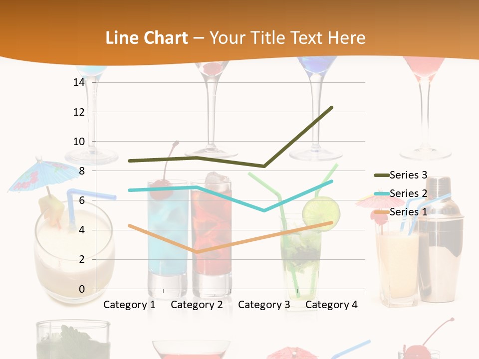 Liquor Martini Decoration PowerPoint Template