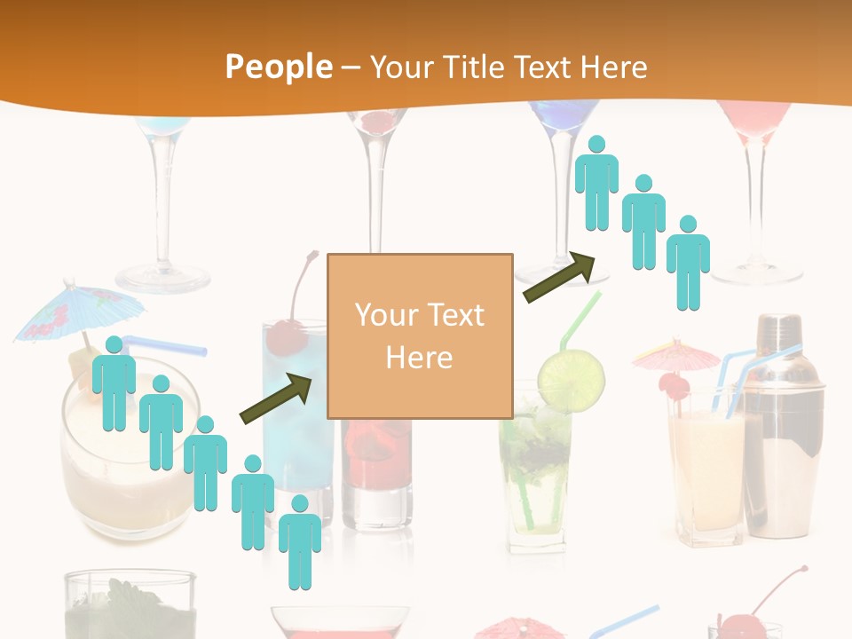 Liquor Martini Decoration PowerPoint Template