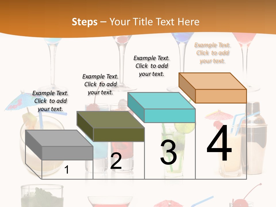 Liquor Martini Decoration PowerPoint Template
