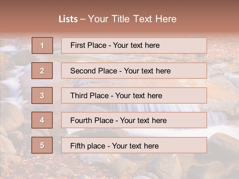 Rapid Flow Purity PowerPoint Template