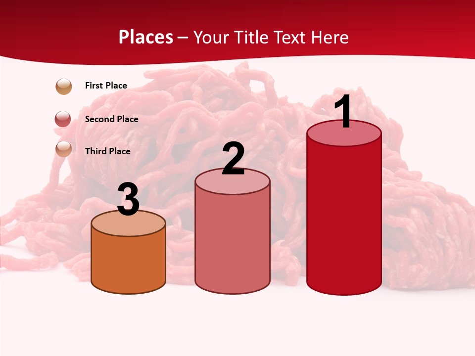 Lamb Pink Food PowerPoint Template