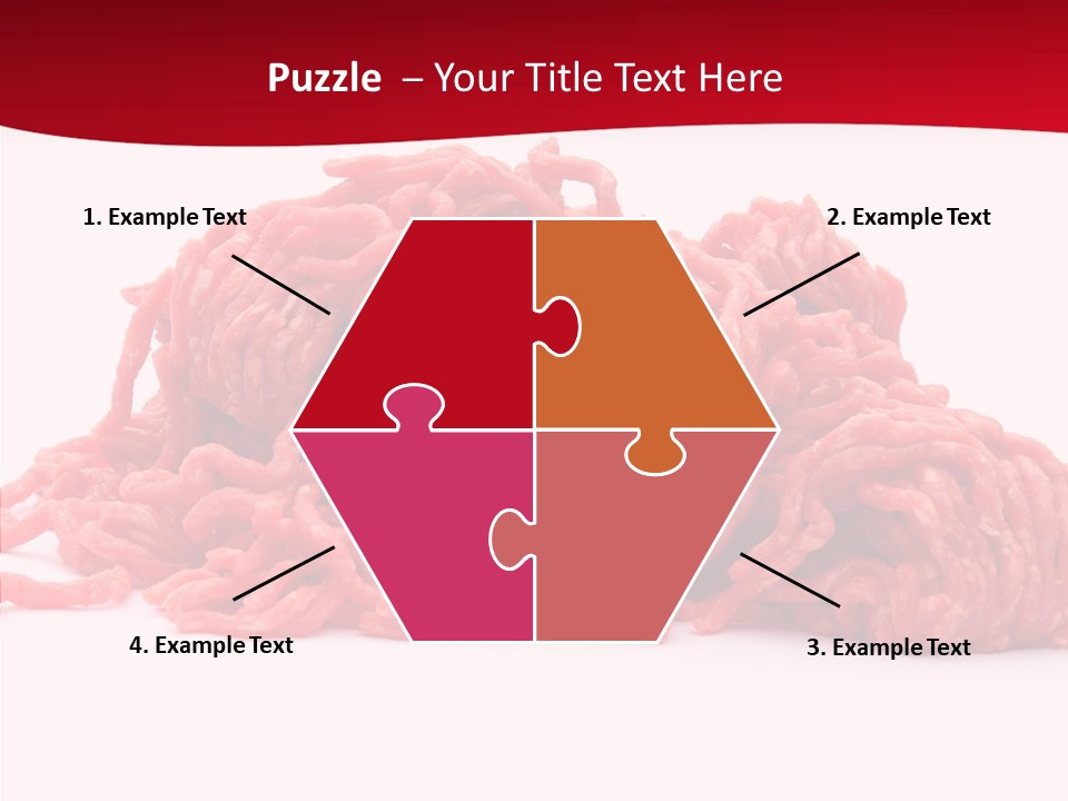 Lamb Pink Food PowerPoint Template