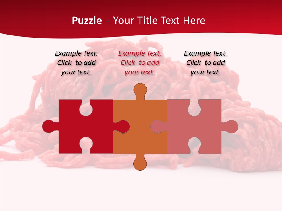 Lamb Pink Food PowerPoint Template