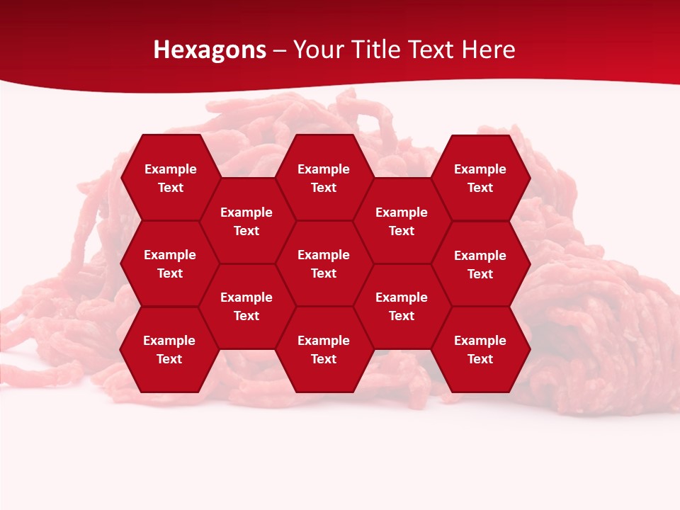 Lamb Pink Food PowerPoint Template