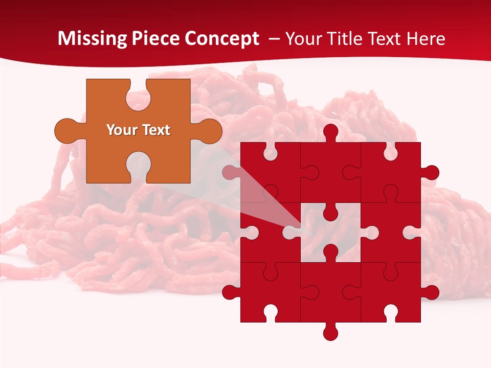 Lamb Pink Food PowerPoint Template