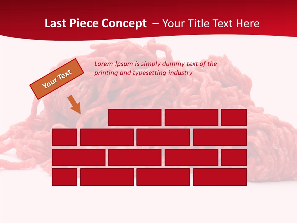 Lamb Pink Food PowerPoint Template