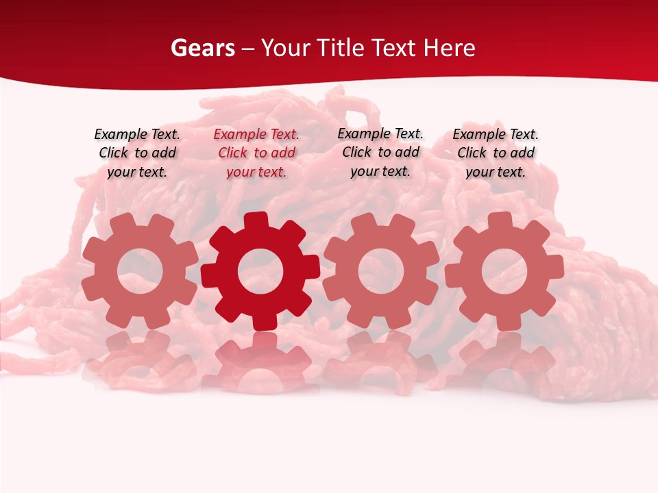 Lamb Pink Food PowerPoint Template