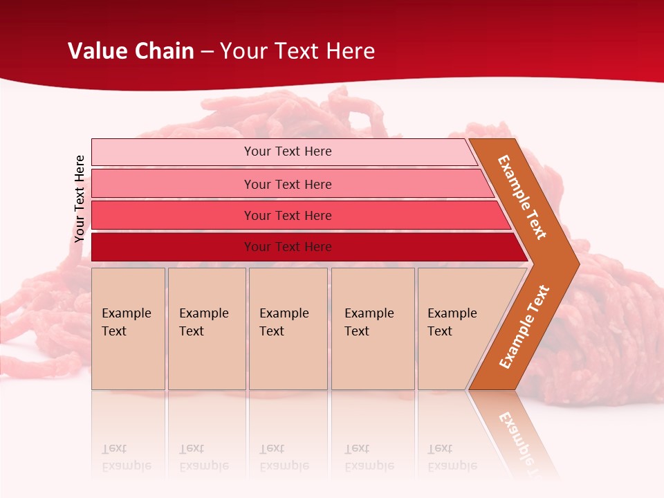 Lamb Pink Food PowerPoint Template