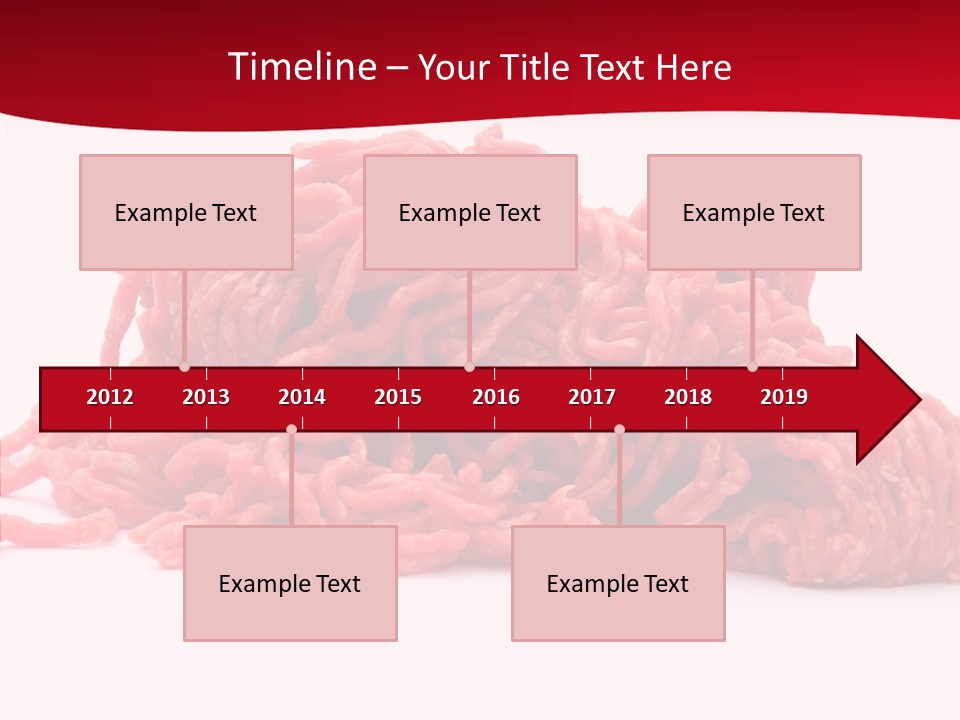 Lamb Pink Food PowerPoint Template