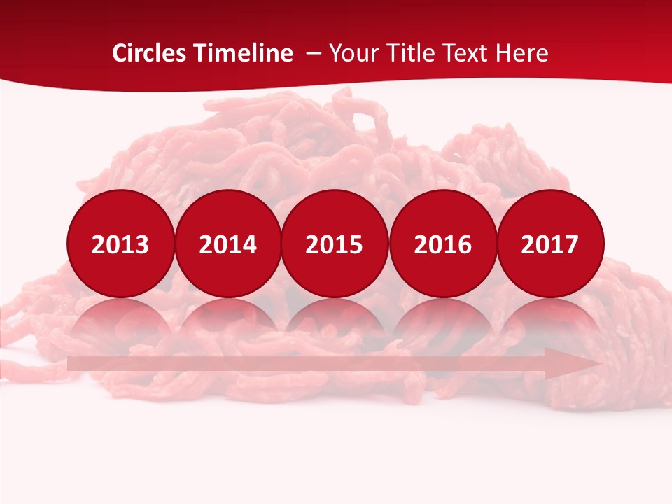 Lamb Pink Food PowerPoint Template