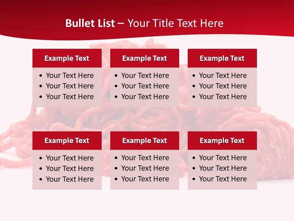 Lamb Pink Food PowerPoint Template