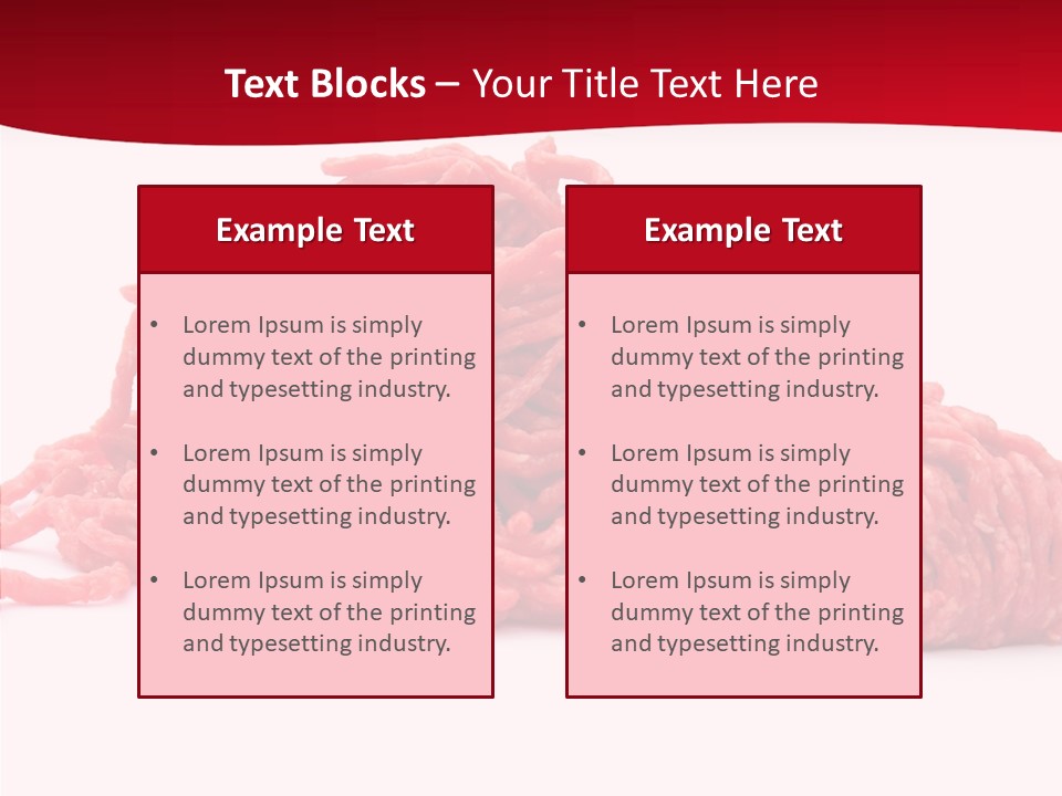 Lamb Pink Food PowerPoint Template