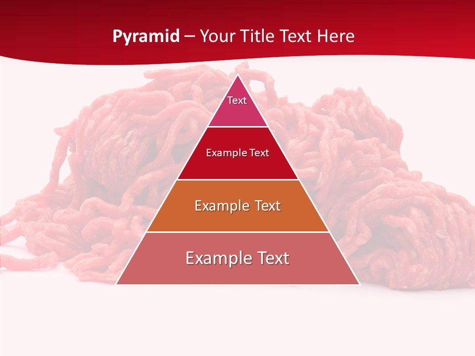 Lamb Pink Food PowerPoint Template