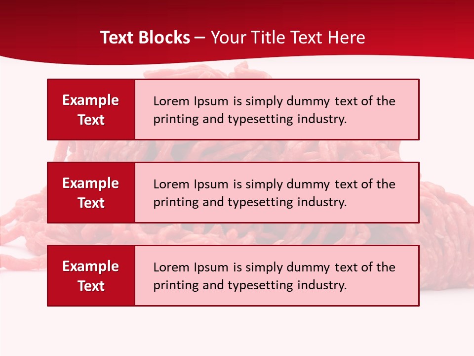 Lamb Pink Food PowerPoint Template