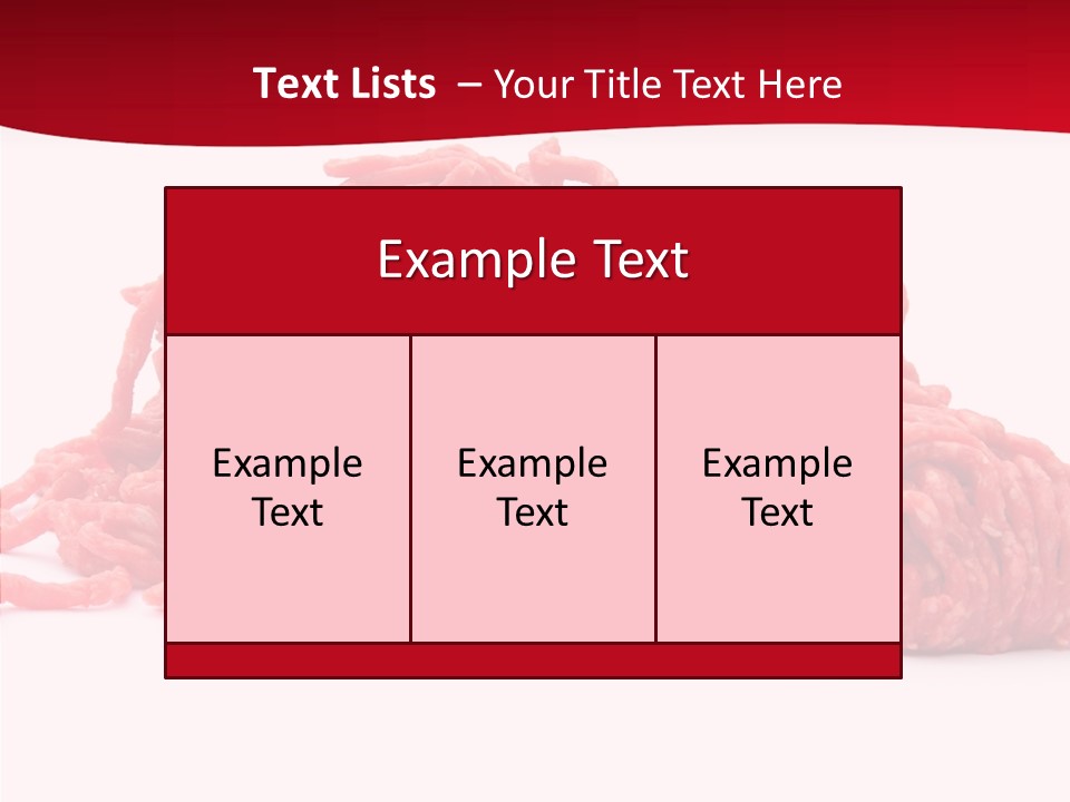 Lamb Pink Food PowerPoint Template