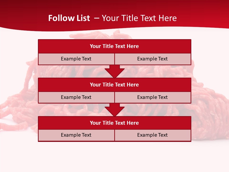 Lamb Pink Food PowerPoint Template