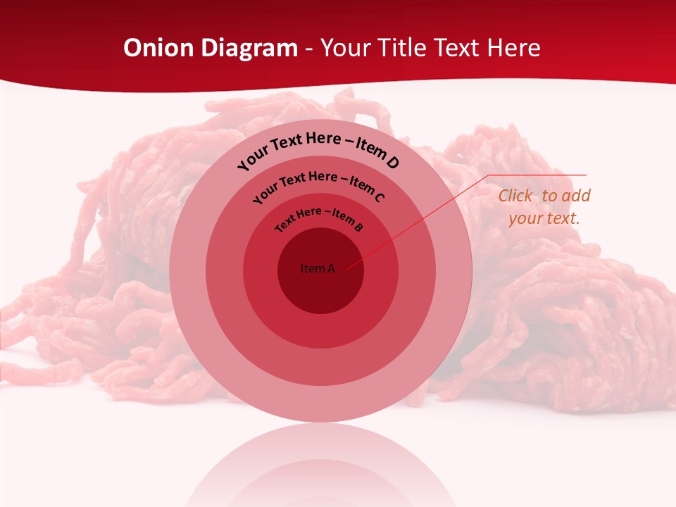 Lamb Pink Food PowerPoint Template