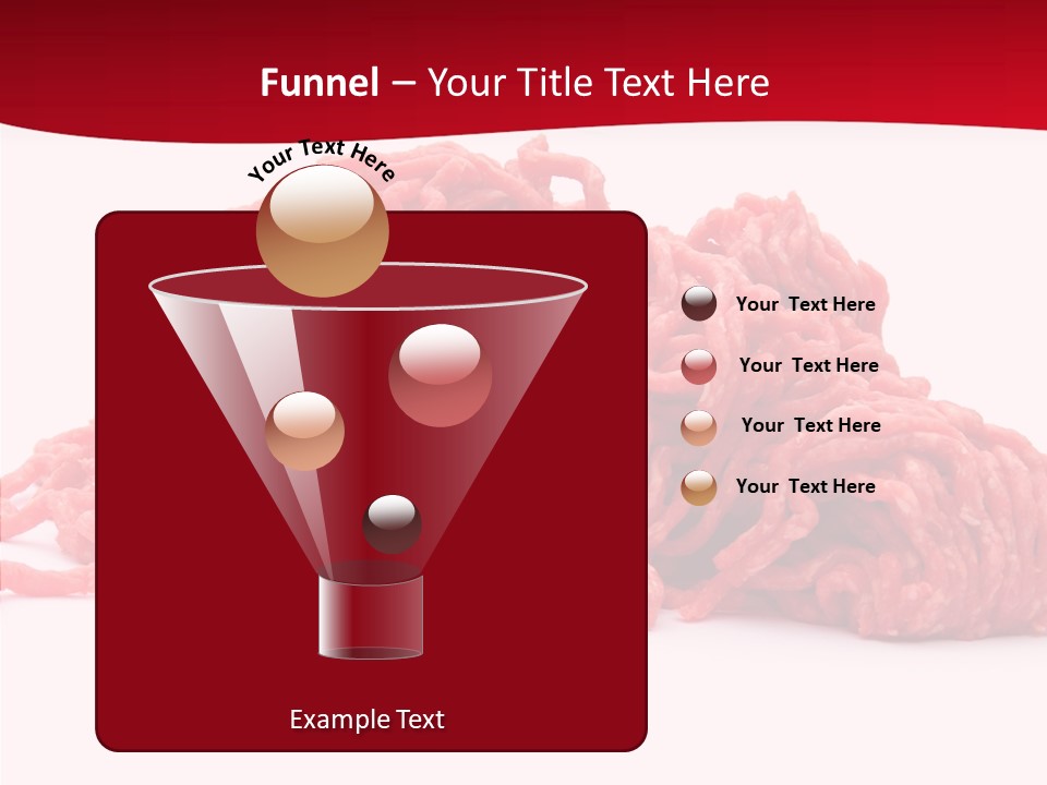 Lamb Pink Food PowerPoint Template