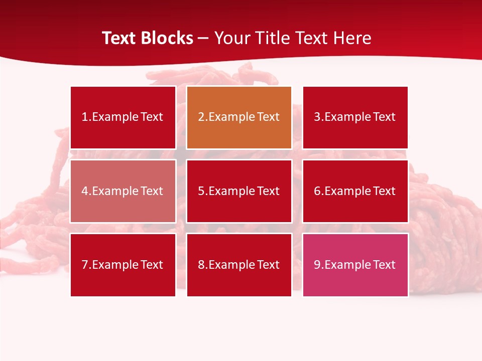 Lamb Pink Food PowerPoint Template