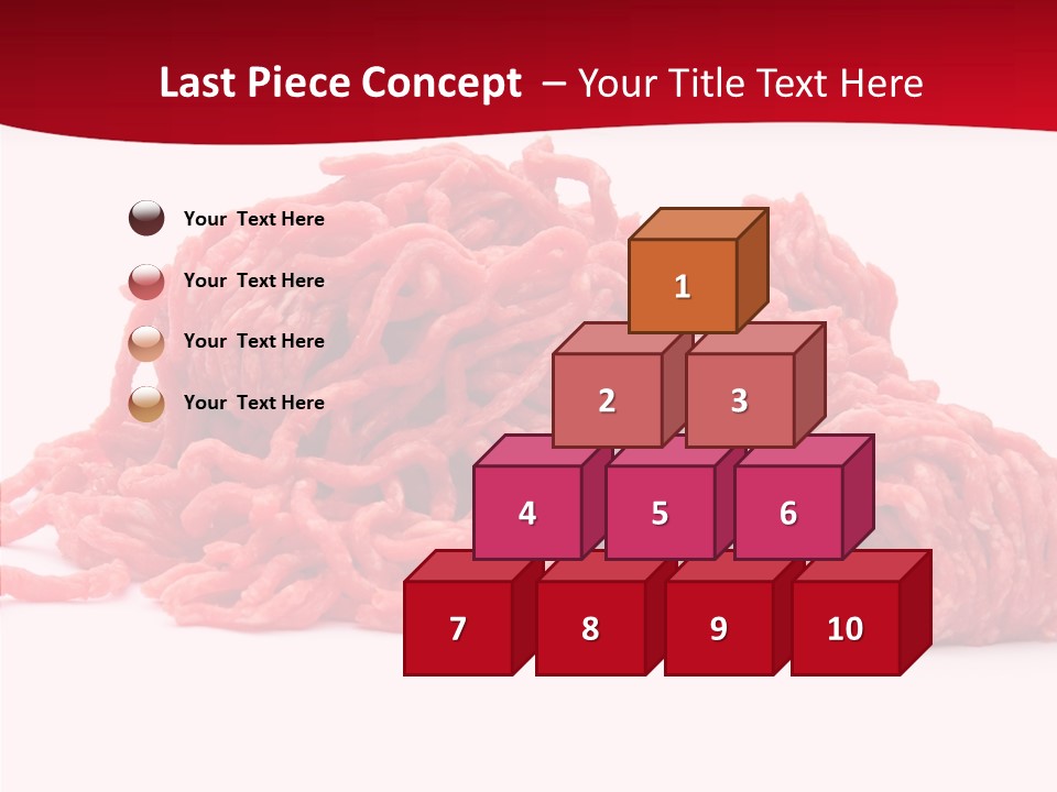 Lamb Pink Food PowerPoint Template