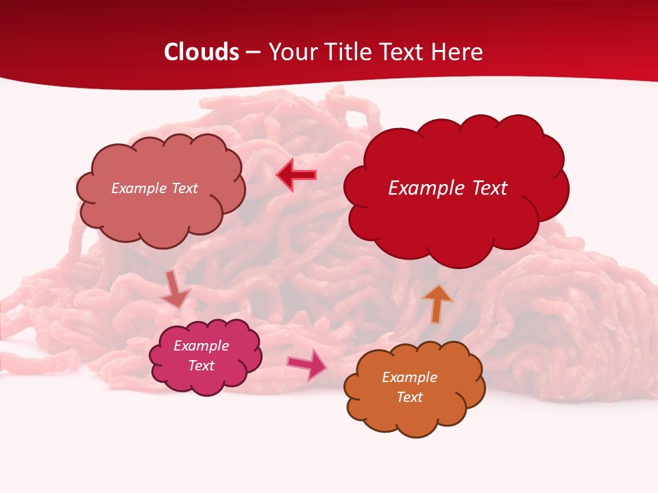 Lamb Pink Food PowerPoint Template