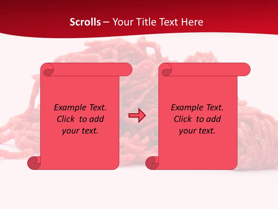 Lamb Pink Food PowerPoint Template