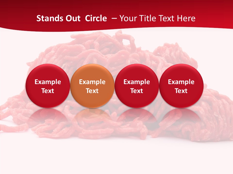 Lamb Pink Food PowerPoint Template