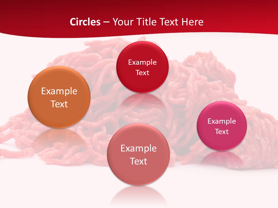 Lamb Pink Food PowerPoint Template