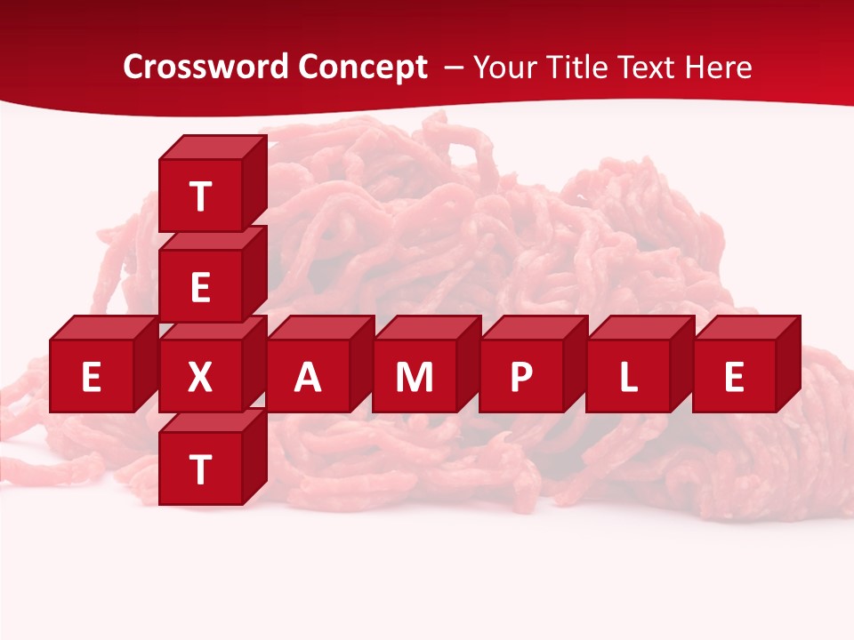 Lamb Pink Food PowerPoint Template