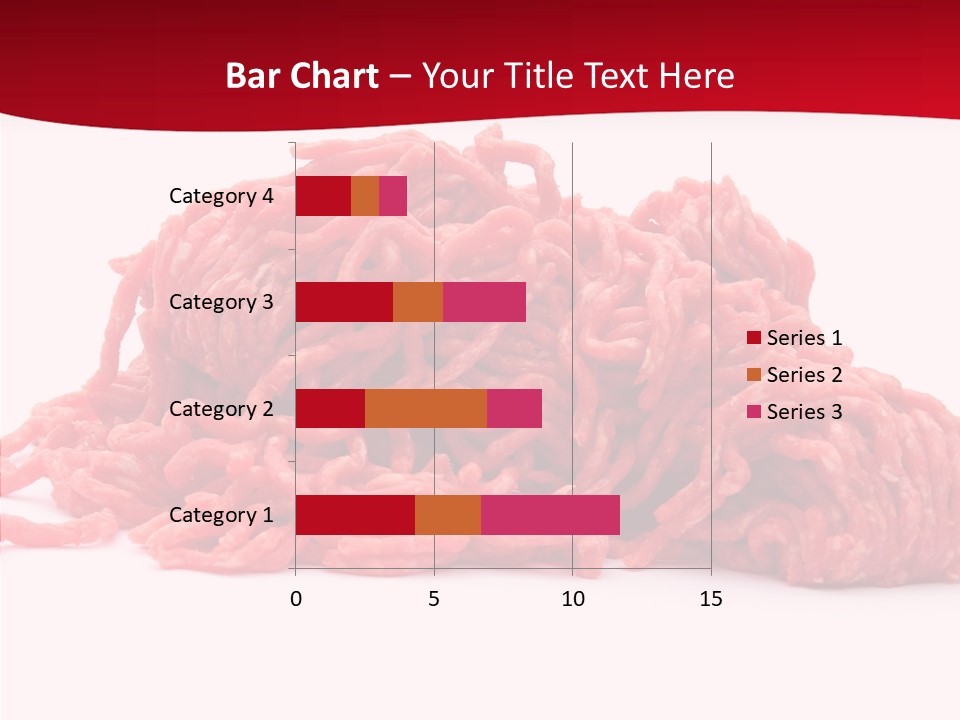 Lamb Pink Food PowerPoint Template